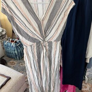 Lulu's Multicolor Striped V-Neck cover up